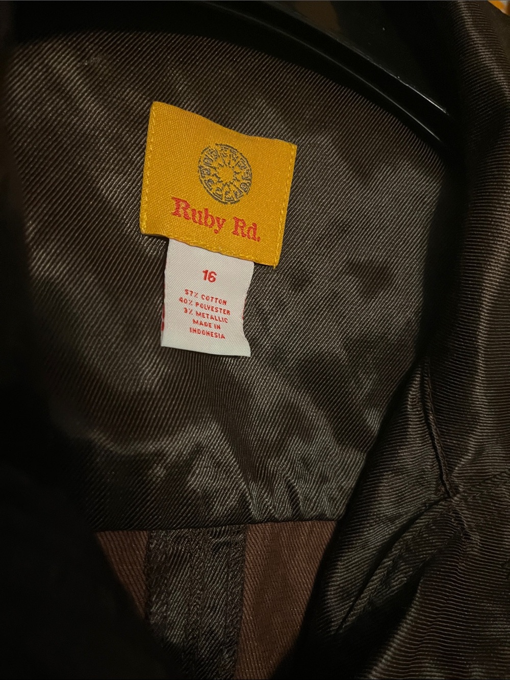 Ruby Rd  Lightweight Jacket. Size 16 - Picture 9 of 9